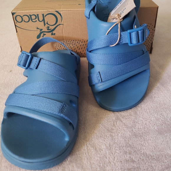 Chaco Kids Chillos Sport Sandal Perwinkle. - Picture 4 of 4